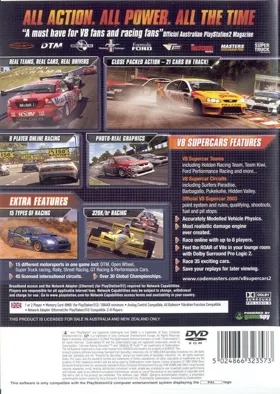 TOCA Race Driver 2 box cover back